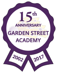 Garden Street Academy Fifteenth Anniversary Logo
