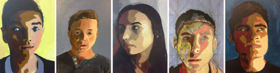 Garden Street Academy Upper School Student Self-Portraits