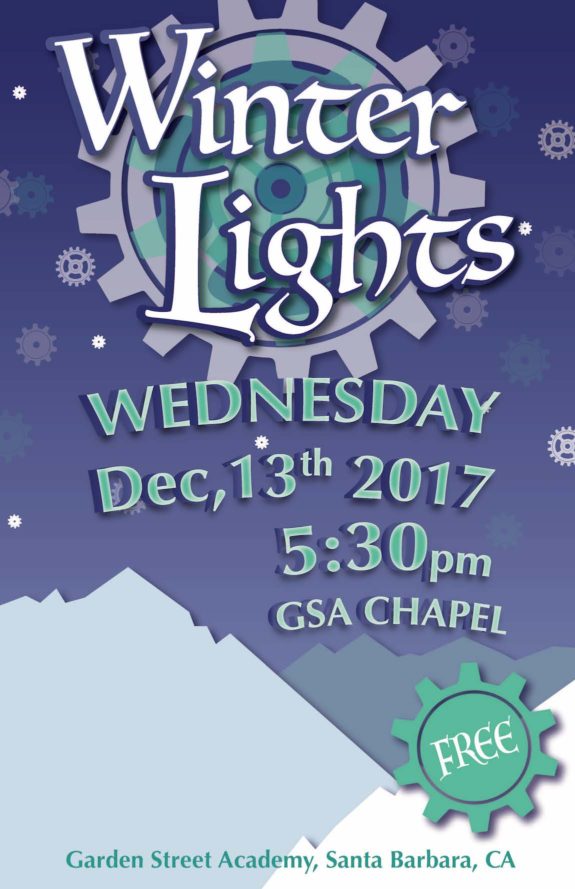 Garden Street Academy Winter Lights Poster 2017