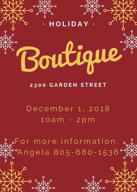 Holiday Boutique at Garden Street Academy 2018